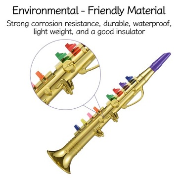 Кларнет с 8 цветными кодовыми клавишами Детский мюзикл