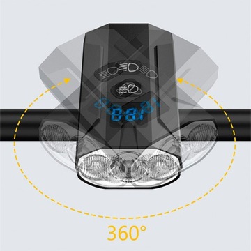 ПЕРЕДНЯЯ ВЕЛОСИПЕДНАЯ ФОНАРЬ ДЛЯ РУЛЯ ПЕРЕДНЯЯ АККУМУЛЯТОРНАЯ БАТАРЕЯ 3 X СВЕТОДИОДНЫХ МОЩНЫХ ВЕЛОСИПЕДОВ