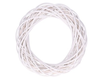 Wianek wiklinowy ringo biały 25cm