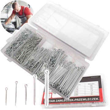 ZESTAW ZAWLECZEK PROSTE ROZGINANYCH PRZETYCZEK ZAWLECZKI 1000 SZTUK