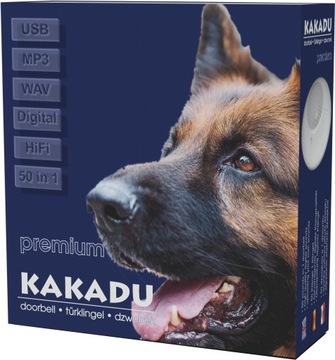 Dzwonek KAKADU Premium MP3 własne dźwięki + USB