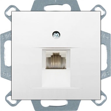 Gniazdo komputerowe 1x RJ45 B.kwadrat Berker Hager