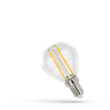 Żarówka LED kulka COG E14 1W ciepły biały Spectrum
