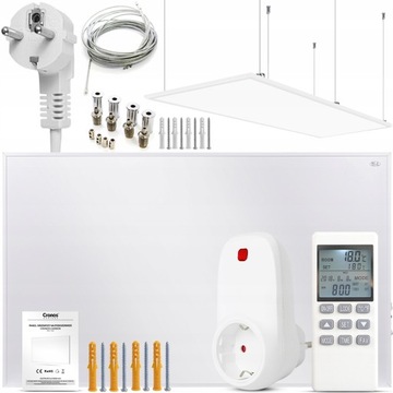 GRZEJNIK NA PODCZERWIEŃ SUFITOWY TERMOSTAT 1000W