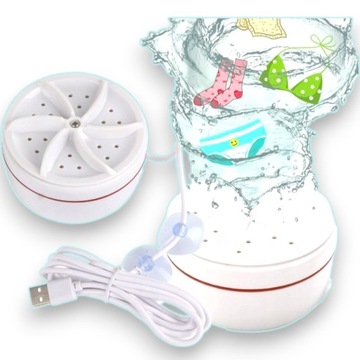 MINI PRALKA TURYSTYCZNA PRZENOŚNA USB WIRÓWKA WIRNIKOWA TURBOWASH DO PRANIA