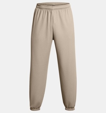 Under Armour Spodnie Dresowe Męskie Rival Waffle Timberwolf Taupe M