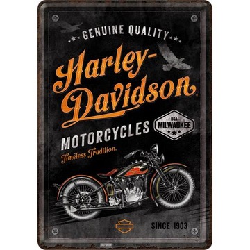 Pocztówka tablica HARLEY-DAVIDSON metal karta