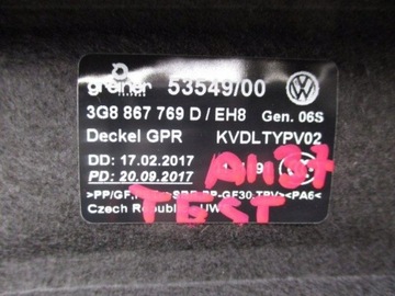 POLIČKA KUFRU 3G8, 3G8867769D ARTEON 2017