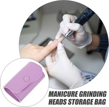 Сумка для хранения сверл для ногтей, портативный органайзер для хранения