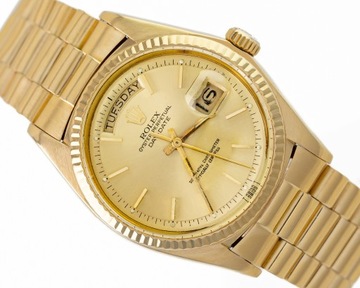 ROLEX DAY-DATE 36 YELLOW GOLD 18K PRESIDENT GOLD DIAL REF. 1803