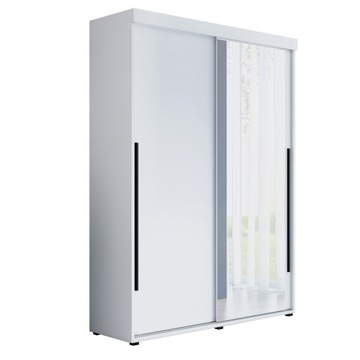 Szafa przesuwna MILA-1 150x202x45,5 półki pojemna lustro