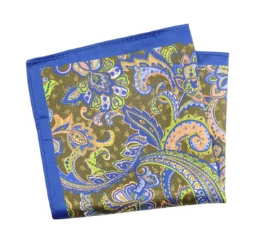 Elegancka Męska Poszetka Wzór Paisley Łezki Alties