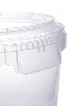 ПРОЗРАЧНОЕ пластиковое ведро с крышкой 30 литров для ЕДЫ!