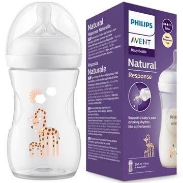 BUTELKA PHILIPS AVENT NATURAL RESPONSE SCY903/66 260ml 1M+ ANTYKOLKOWA