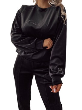 Welurowy Dres Premium LadyMania z Haftem - L/XL