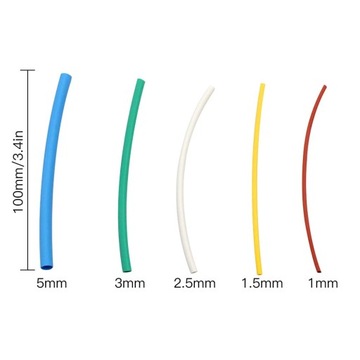 НАБОР ТЕРМОУСАДОЧНЫХ ТРУБОК, 140 ШТ.