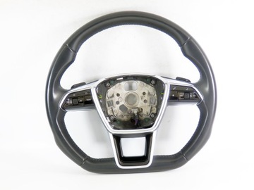 KIEROWNICA SKÓRZANA AUDI A6 C8 4K0419091L MULTIFUNKCJA