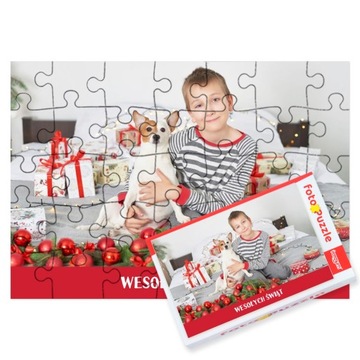 Фотопазл из фотографии в коробке, фотопазл в подарок на Новый год, 35 деталей.