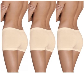3 X GATTA SHORTY VIKI BEZSZWOWE MAJTKI NATURAL M