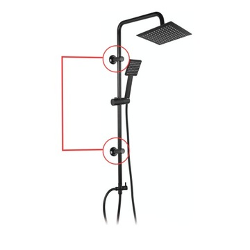 Uchwyt ścienny do zestawu natryskowego na drążek 22 mm Loge (Denis 60)