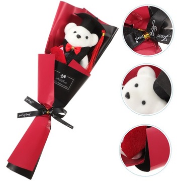 Выпускной букет-подарки мини-мягкие игрушки для выпускников