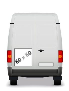 MAGNES na auto dostawcze busa LAMINAT UV 60x60 cm
