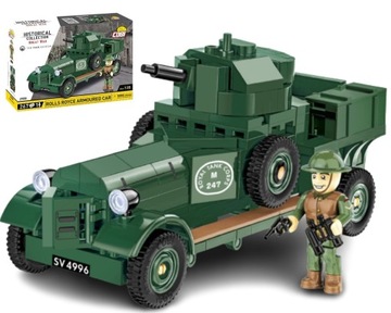 COBI 2988 SAMOCHÓD PANCERNY ROLLS ROYCE KLOCKI