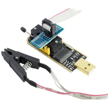 Адаптеры программатора CH341A EEPROM Flash BIOS IMMO + зажим и ПРОГРАММНОЕ ОБЕСПЕЧЕНИЕ