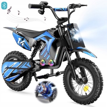 Електричний міні cross для дітей LED з великими колесами 500 Вт, Bluetooth, для віку 5-14 років