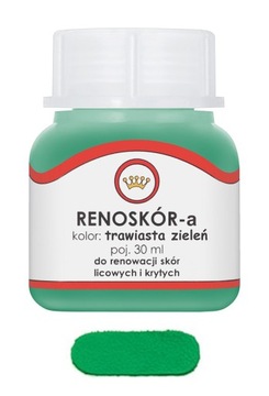 RENOSKÓR FARBA LAKIER DO SKÓRY TRAWIASTA ZIELEŃ