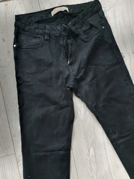 SPODNIE JEANSOWE Z1975 Czarne ZARA r. 36 S