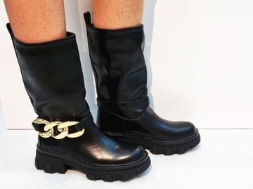 ЧЕРНЫЕ ЭЛАСТИЧНЫЕ БОТИНКИ TAP SHOES 39