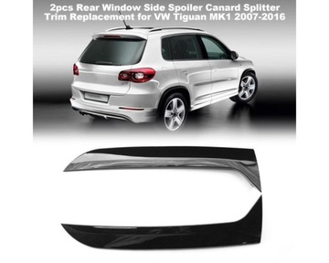 2 Szt. Spoiler Bocznego Tylnego Okna Canard Splitter