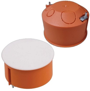 Puszka Elektryczna Podtynkowa do Płyt Gipsowych G-K z Pokrywą 80 mm 1szt