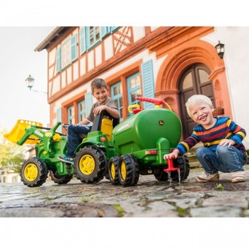 Прицеп-цистерна для трактора JohnDeere 30л, двухосный + насос-опрыскиватель