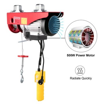 Лебедка электрическая VEVOR 125/250кг