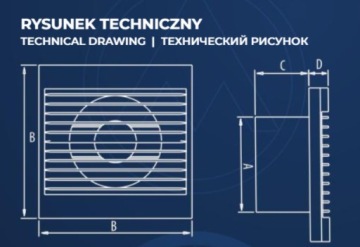 Вентилятор для ванной 120 фи, очень тихий, прочная конструкция, сетка + заслонка.
