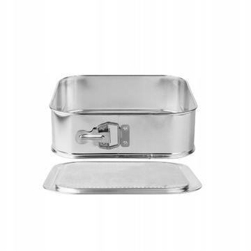 TORTOWNICA BLACHA DO PIECZENIA CIAST CHLEBA 24x24x8CM ROZPINANA POLSKA