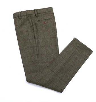 Men's Green Trousers Tweed Leisure Cotton Male Gen