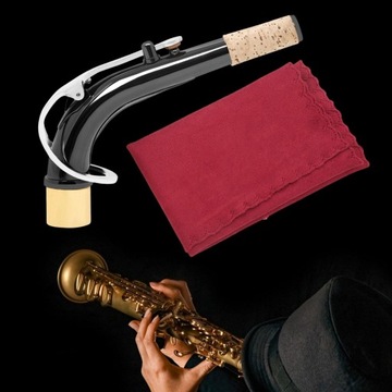 Część instrumentu gryfowego saksofonu altowego Trwały mosiądz do srebra z tkaniną