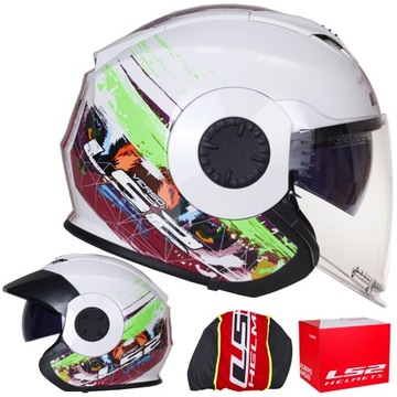 OTWARTY KASK MOTOCYKLOWY LS2 VERSO SPRING pink