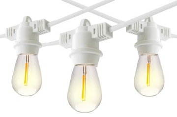 lamki zewnętrzne ogrodowe 15m białe ciepłe 15 LED