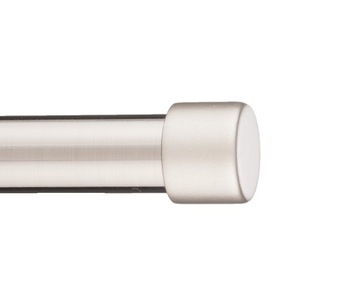 Karnisz metalowy pojedynczy Chrom Mat 140 cm 19mm Luna rózne wzory