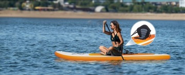 SUP доска 335 см PRO, надувное весло с веслом и сиденьем 150 кг.
