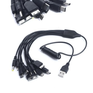 1X Универсальный многофункциональный USB-кабель для зарядки мобильного телефона 10 в 1