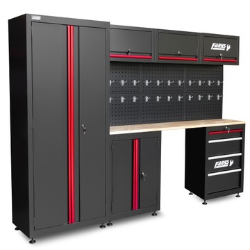 МЕБЕЛЬ ДЛЯ ГАРАЖНОЙ МАСТЕРСКОЙ КНИЖНЫЙ ШКАФ ДЛЯ ПОДВАЛА МАСТЕРСКАЯ 13 ЭЛЕМЕНТОВ.