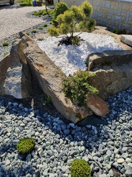 Камень белая галька Тасос греческий25кг 6-10см