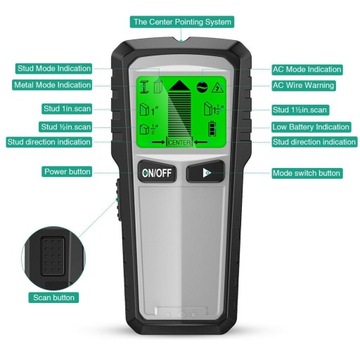 Настенный сканер с датчиком Stud Finder, электронный настенный локатор 5 в 1