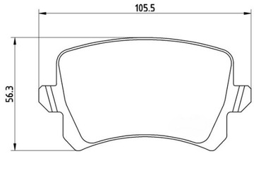 KLOCKI HAMULCOWE TYŁ AUDI SKODA VW SEAT ORYGINALNE