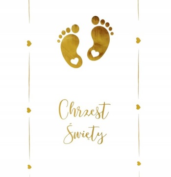 Organza Bieżnik na Chrzest z nadrukiem 35cm - 5m